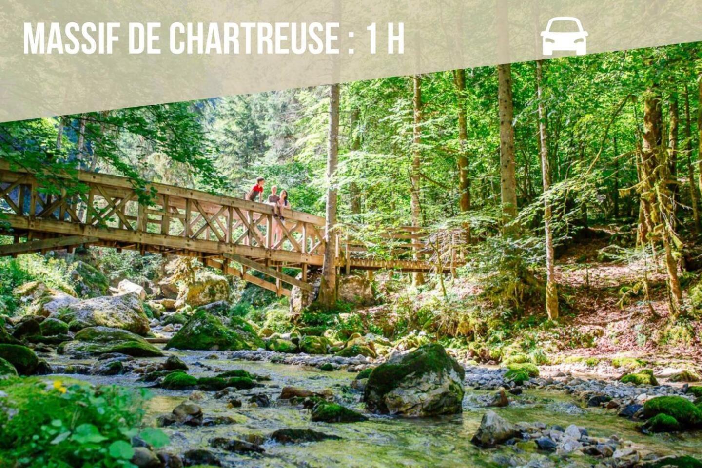 Les Cantinieres - Bourgoin Jallieu - Jardin Prive Ruy-Montceau Exteriér fotografie